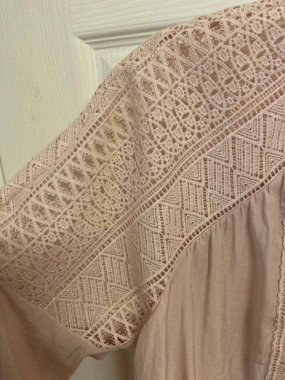 Ramy Brook Blush Crochet-Inset Peasant Tunic - Picture 7 of 11